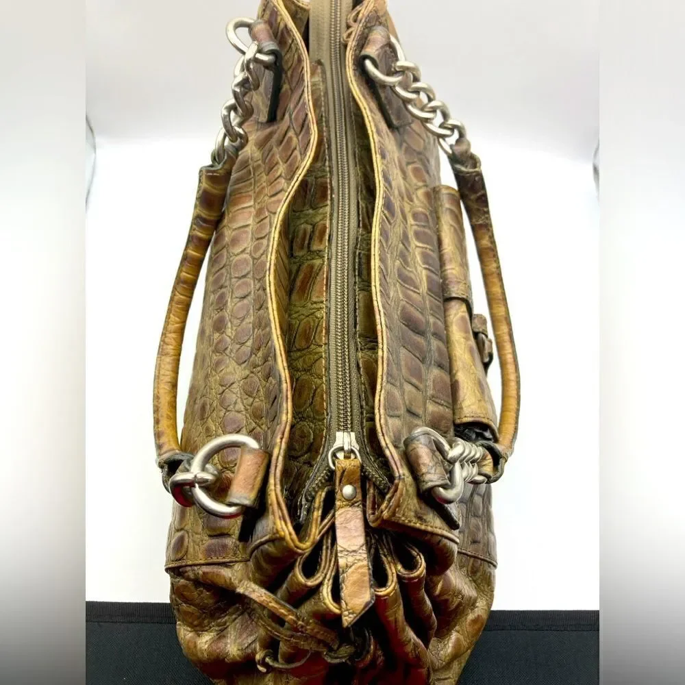 Roberta Gandolfi  Animal Print Leather Bag Italy